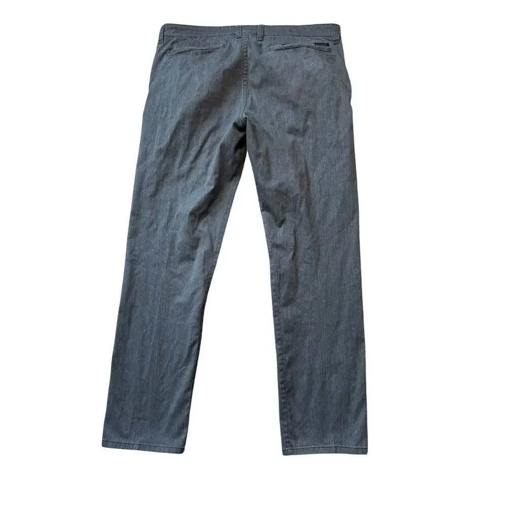 Quiksilver Mens Pants, size 38, Khaki, Straight fit; charcoal gray
